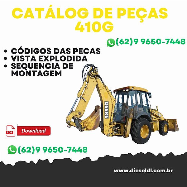 CATÁLOGO DE PEÇAS   RETROESCAVADEIRA 410G  JOHN DEERE