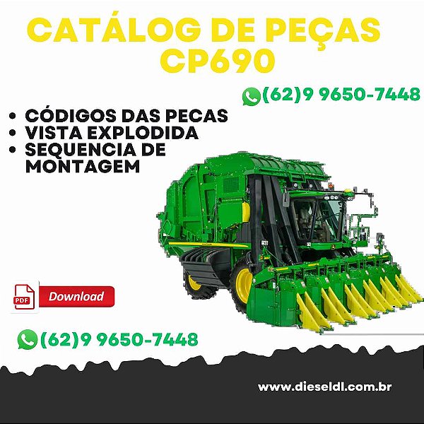 CATÁLOGO DE PEÇAS   COLHEDORA CP690  JOHN DEERE