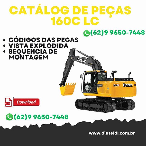 CATÁLOGO DE PEÇAS   ESCAVADEIRA 160C LC JOHN DEERE
