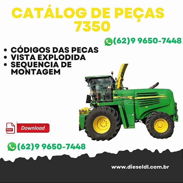 CATÁLOGO DE PEÇAS  FORRAGEIRA 7350   JOHN DEERE