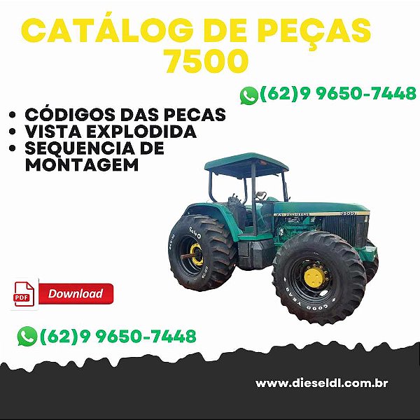 CATÁLOGO DE PEÇAS TRATOR 7500 AEROPORTUÁRIO JOHN DEERE