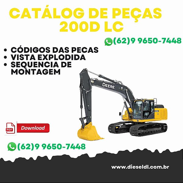 CATÁLOGO DE PEÇAS ESCAVADEIRA   200D LC JOHN DEERE
