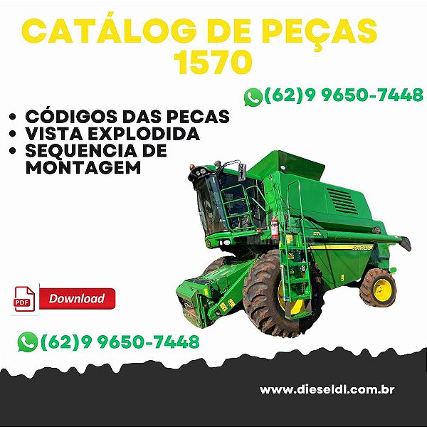 CATÁLOGO DE PEÇAS COLHEITADEIRA 1570 JOHN DEERE