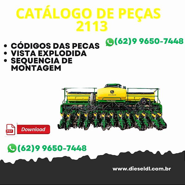 CATÁLOGO DE PEÇA PLANTADEIRAS 2109 2111 2113 2115 2117 2122 2126  JOHN DEERE