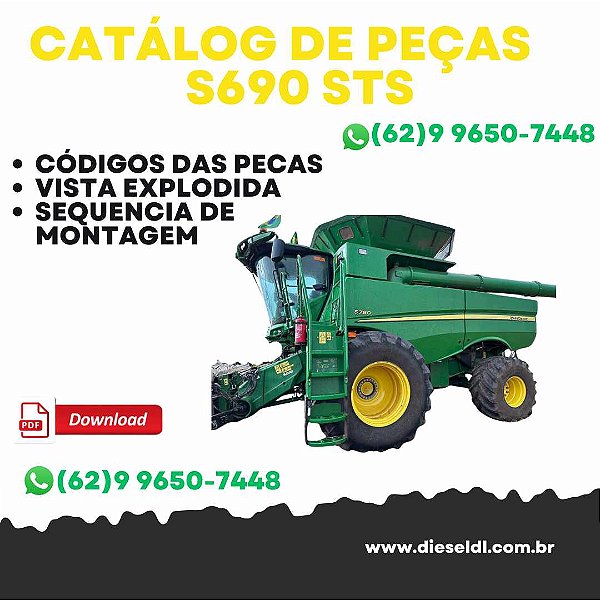 CATÁLOGO DE PEÇAS  COLHEITADEIRA S690 STS JOHN DEERE