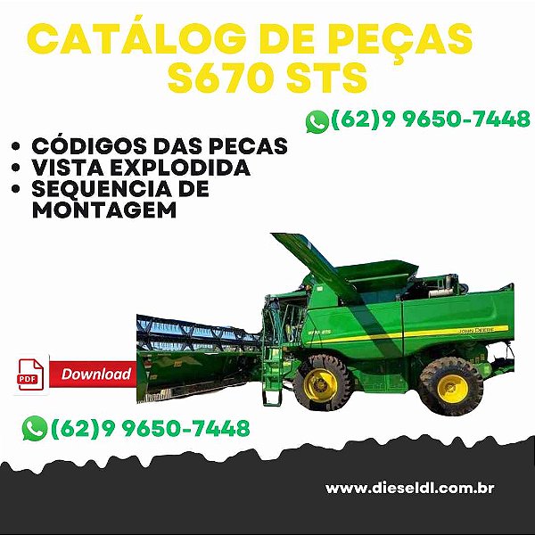 CATÁLOGO DE PEÇAS  COLHEITADEIRA S670 STS JOHN DEERE