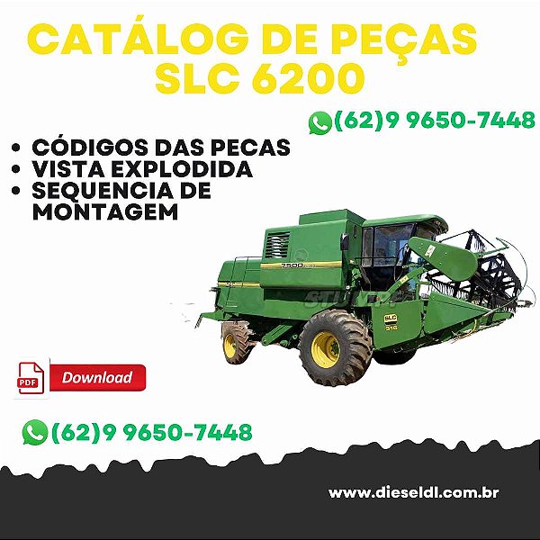 CATÁLOGO DE PEÇAS COLHEITADEIRA SLC 6200 JOHN   DEERE