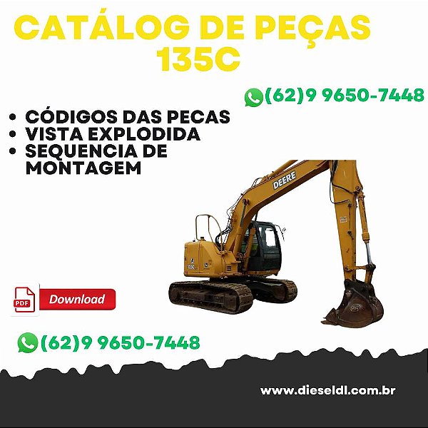 CATÁLOGO DE PEÇAS ESCAVADEIRA 135C RTS JOHN DEERE
