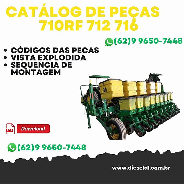 CATÁLOGO DE PEÇAS PLANTADEIRAS 710RF 712 716 JOHN DEERE