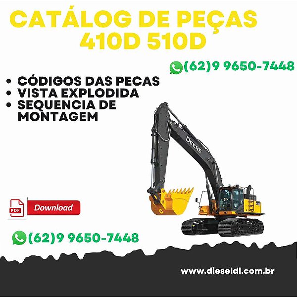 CATÁLOGO DE PEÇAS ESCAVADEIRA 410D 510D JOHN DEERE