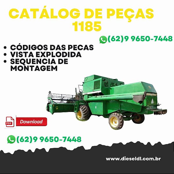 CATÁLOGO DE PEÇAS COLHEITADEIRA 1185 JOHN DEERE
