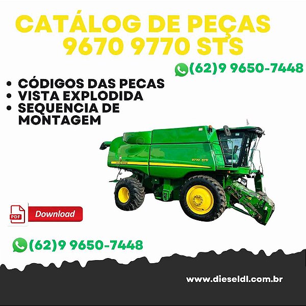 CATÁLOGO DE PEÇAS COLHEITADEIRAS 9670 9770 STS  JOHN DEERE