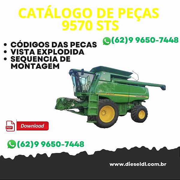 CATALOGO DE PEÇAS COLHEITADEIRA 9570 STS JOHN DEERE