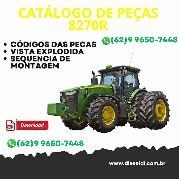 CATALOGO DE PEÇAS  TRATOR 8270R JOHN DEERE