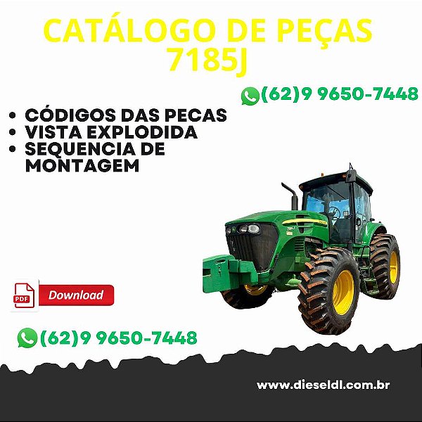 CATALOGO DE PEÇAS  TRATOR 7185J JOHN DEERE