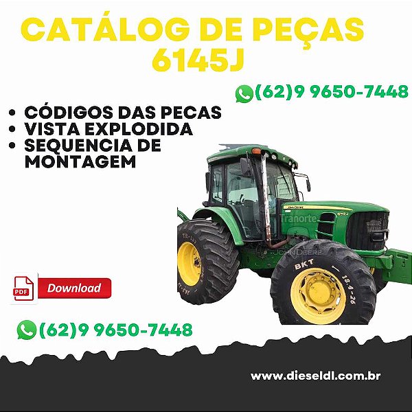 CATALOGO DE PEÇAS  TRATOR 6145J  JOHN DEERE