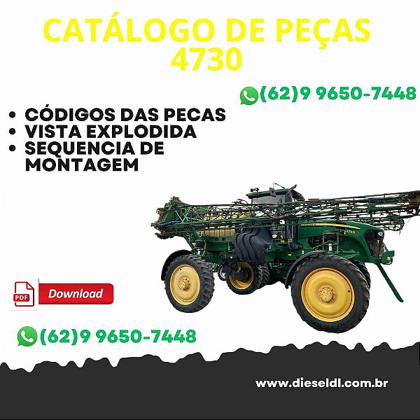 CATALOGO DE PEÇAS  PULVERIZADOR 4730 JOHN DEERE