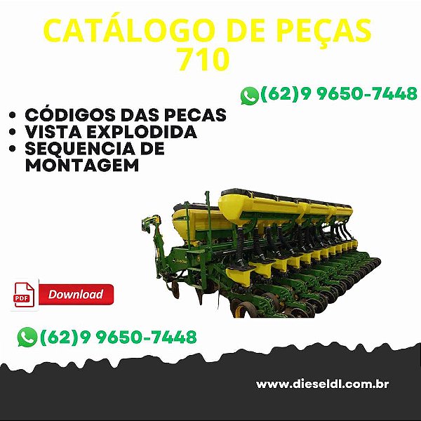 CATALOGO DE PEÇAS PLANTADEIRAS 706 708 710  JOHN DEERE