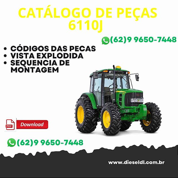 CATALOGO DE PEÇAS TRATOR 6110J  JOHN DEERE