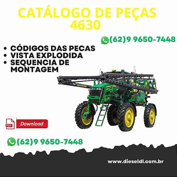 CATALOGO DE PEÇAS PULVERIZADOR 4630  JOHN DEERE