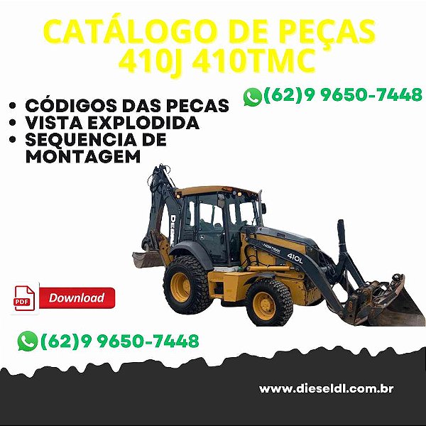 CATÁLOGO DE PEÇAS  RETROESCAVADEIRA 410J 410TMC JOHN DEERE
