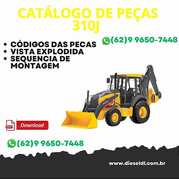 CATÁLOGO DE PEÇAS RETROESCAVADEIRA 310J  JOHN DEERE