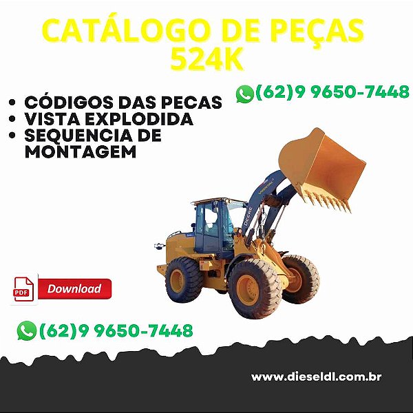 CATÁLOGO DE PEÇAS CARREGADEIRA 524K  JOHN DEERE