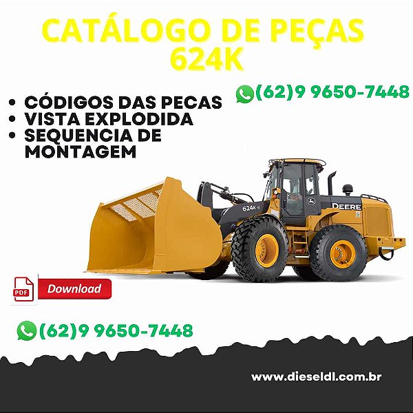 CATÁLOGO DE PEÇAS CARREGADEIRA 624K JOHN DEERE