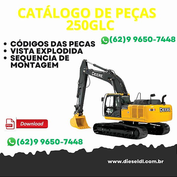 CATÁLOGO DE PEÇAS ESCAVADEIRA 250GLC  JOHN DEERE