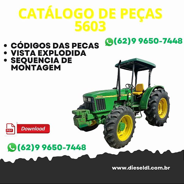 CATÁLOGO DE PEÇAS TRATOR 5603   JOHN DEERE