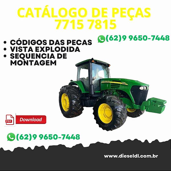 CATÁLOGO DE PEÇAS TRATOR 7715 7815 JOHN DEERE