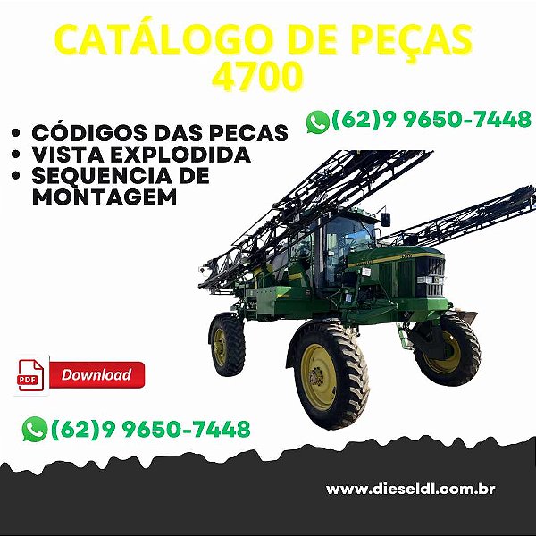 CATÁLOGO DE PEÇAS PULVERIZADOR 4700   JOHN DEERE
