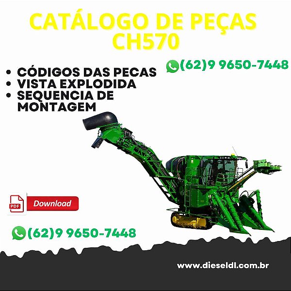 CATÁLOGO DE PEÇAS COLHEDORA CH570 JOHN DEERE