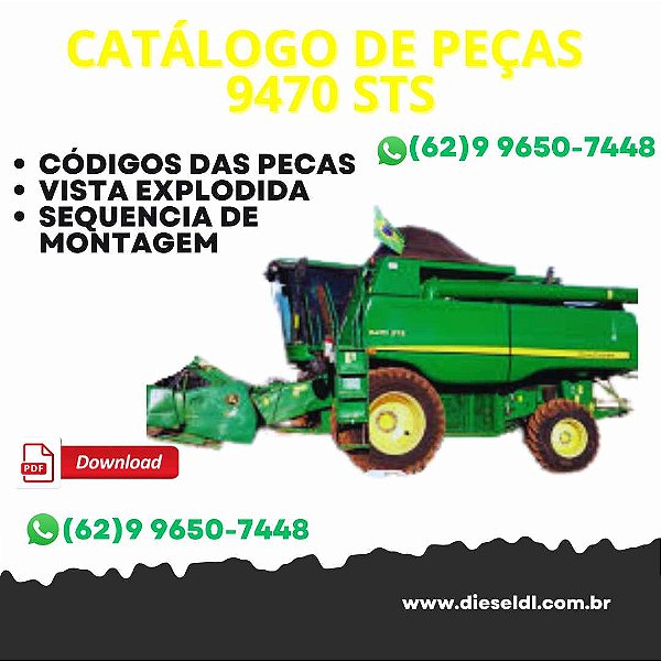 CATÁLOGO DE PEÇAS COLHEITADEIRA 9470 STS   JOHN DEERE