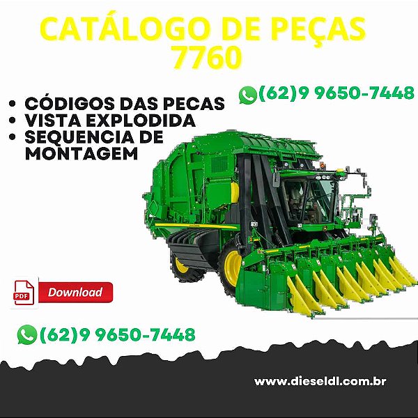 CATÁLOGO DE PEÇAS COLHEDORA DE ALGODÃO 7760  JOHN DEERE