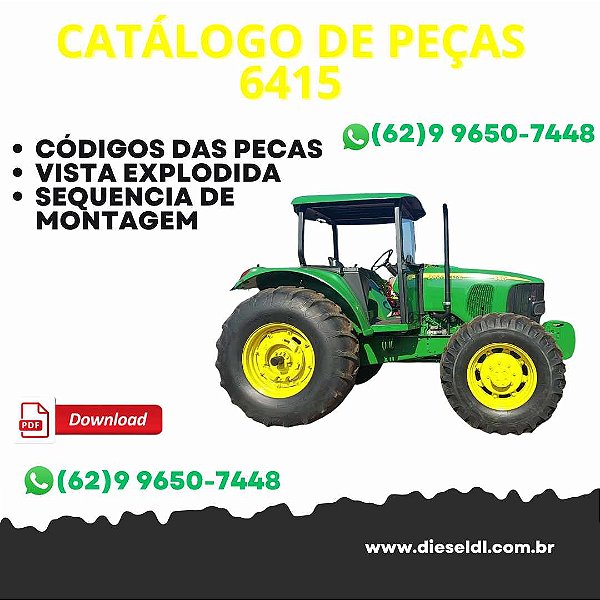 CATÁLOGO DE PEÇAS TRATORES 6415 6615  JOHN DEERE