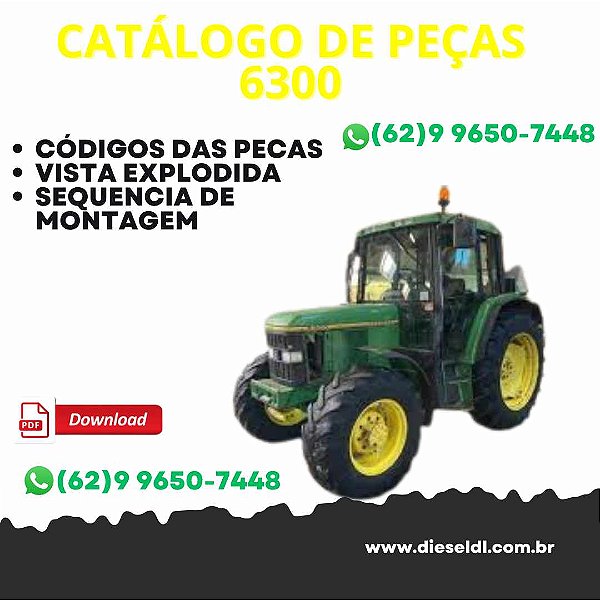 CATÁLOGO DE PEÇAS  TRATORES 6300 6500 6600 JOHN DEERE