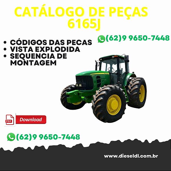 CATÁLOGO DE PEÇAS TRATOR 6165J JOHN DEERE