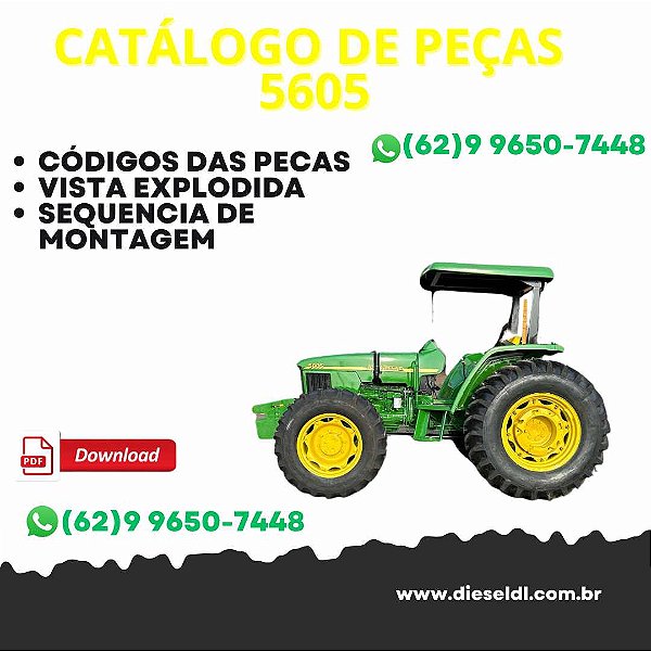 CATÁLOGO DE PEÇAS TRATOR 5605 5705 JOHN DEERE