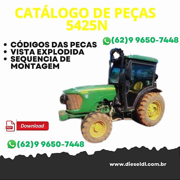 CATÁLOGO DE PEÇAS TRATOR 5425N 5725N JOHN DEERE