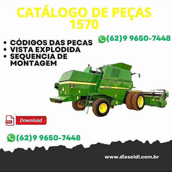 CATÁLOGO DE PEÇAS  COLHEITADEIRAS 1470 1570 JOHN DEERE