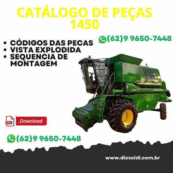 CATÁLOGO DE PEÇAS COLHEITADEIRAS 1450 1550 JOHN DEERE JOHN DEERE