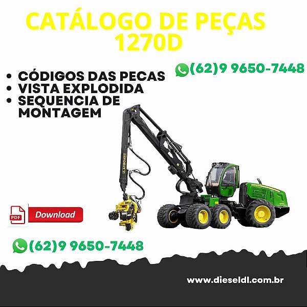 CATÁLOGO DE PEÇAS HARVESTER 1270D JOHN DEERE