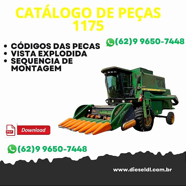 CATÁLOGO DE PEÇAS COLHEITADEIRAS 1165 1175 JOHN DEERE