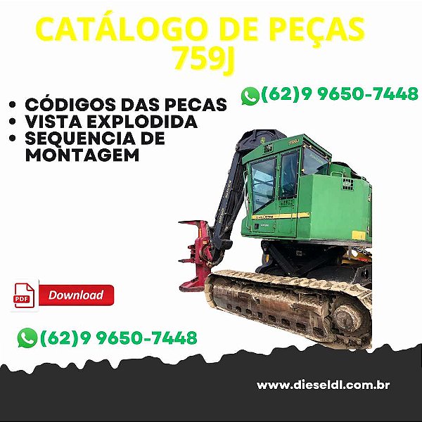 CATÁLOGO DE PEÇAS  FELLER BUNCHERS 759J JOHN DEERE