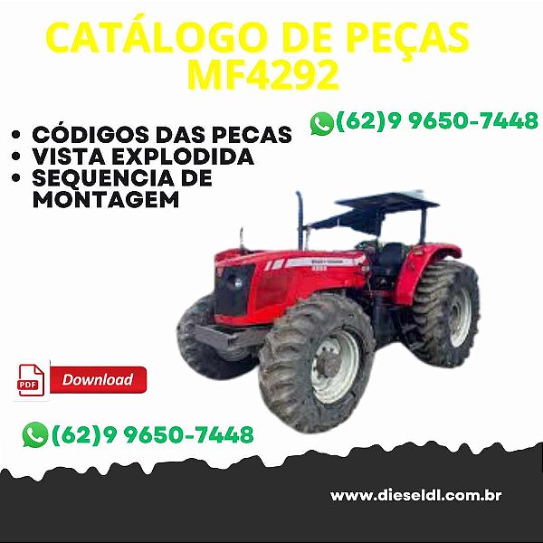CATÁLOGO DE PEÇAS  TRATOR MF 4292  MASSEY FERGUSON