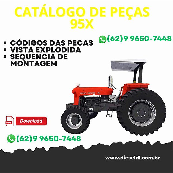CATÁLOGO DE PEÇAS TRATOR 95 95X MASSEY FERGUSON