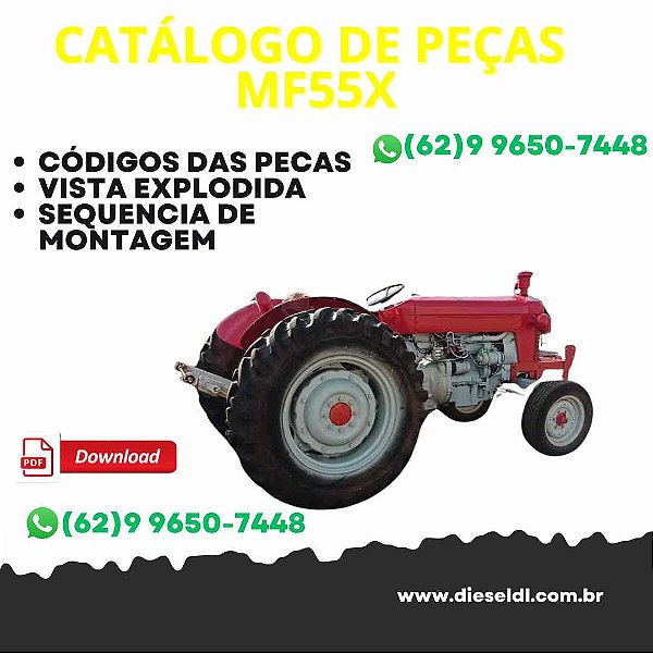 CATÁLOGO DE PEÇAS TRATOR MF55X MASSEY FERGUSON