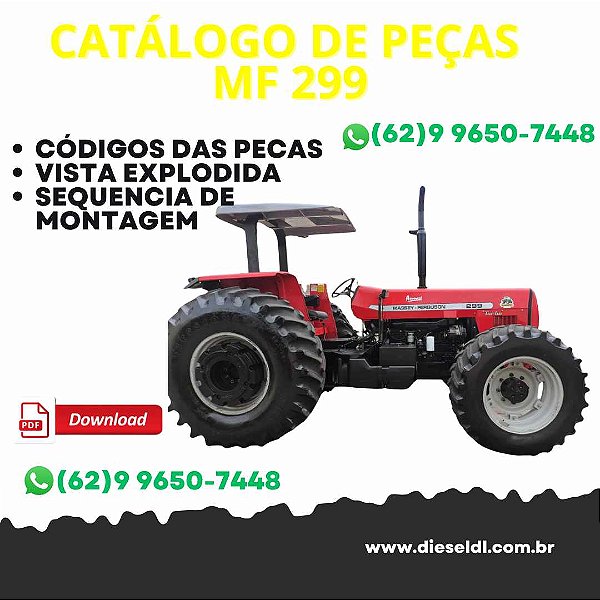 CATÁLOGO DE PEÇAS TRATOR MF 299 MASSEY FERGUSON