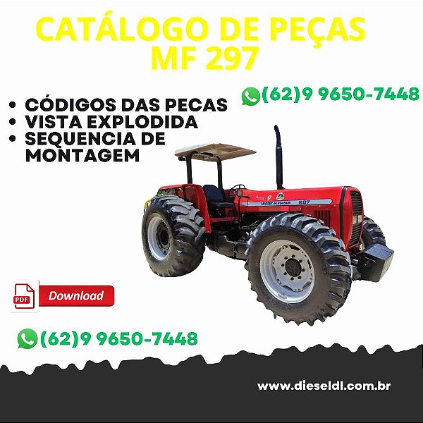 CATÁLOGO DE PEÇAS TRATOR  MF 298 ADVANCED MASSEY FERGUSON